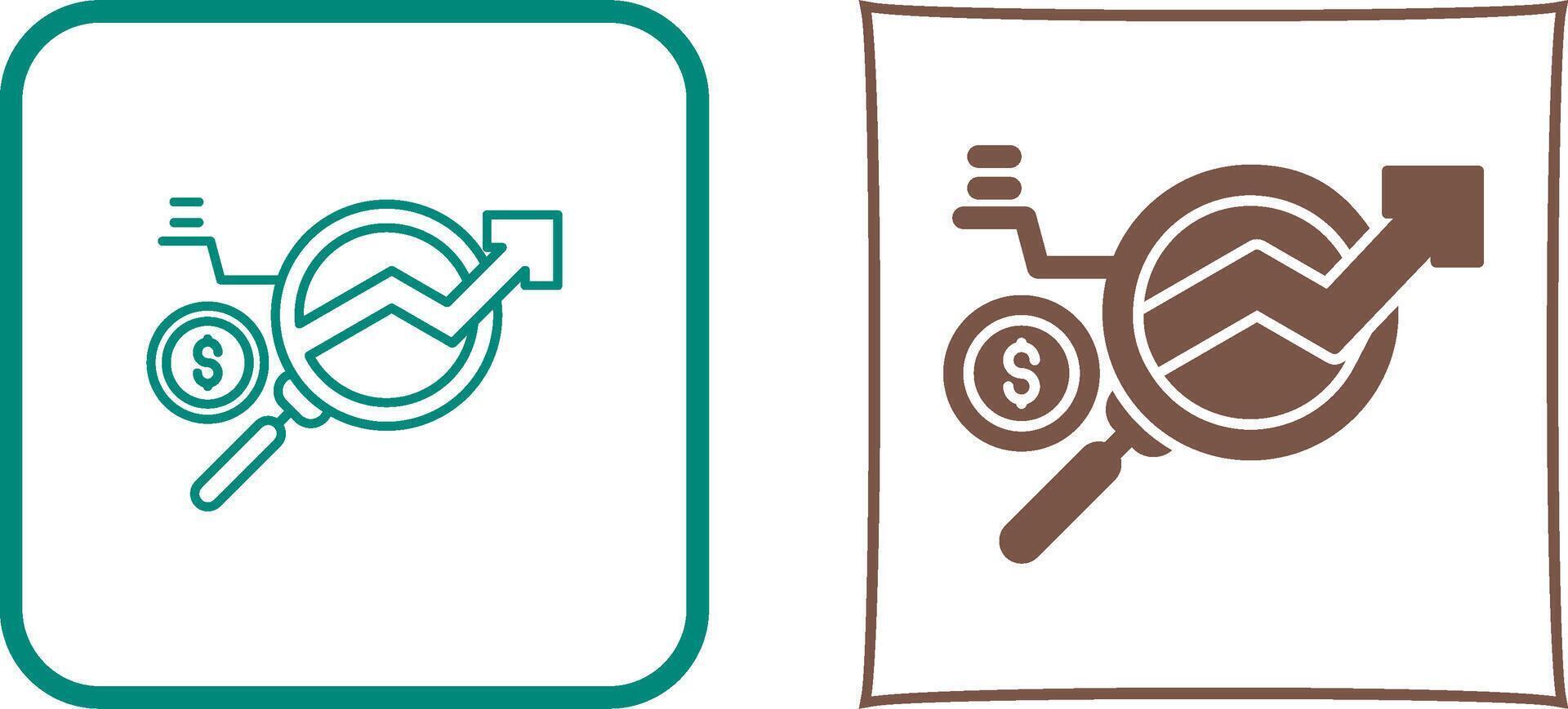 Data Research Icon Design vector