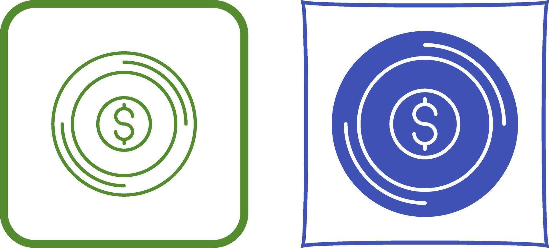 Coin Icon Design vector