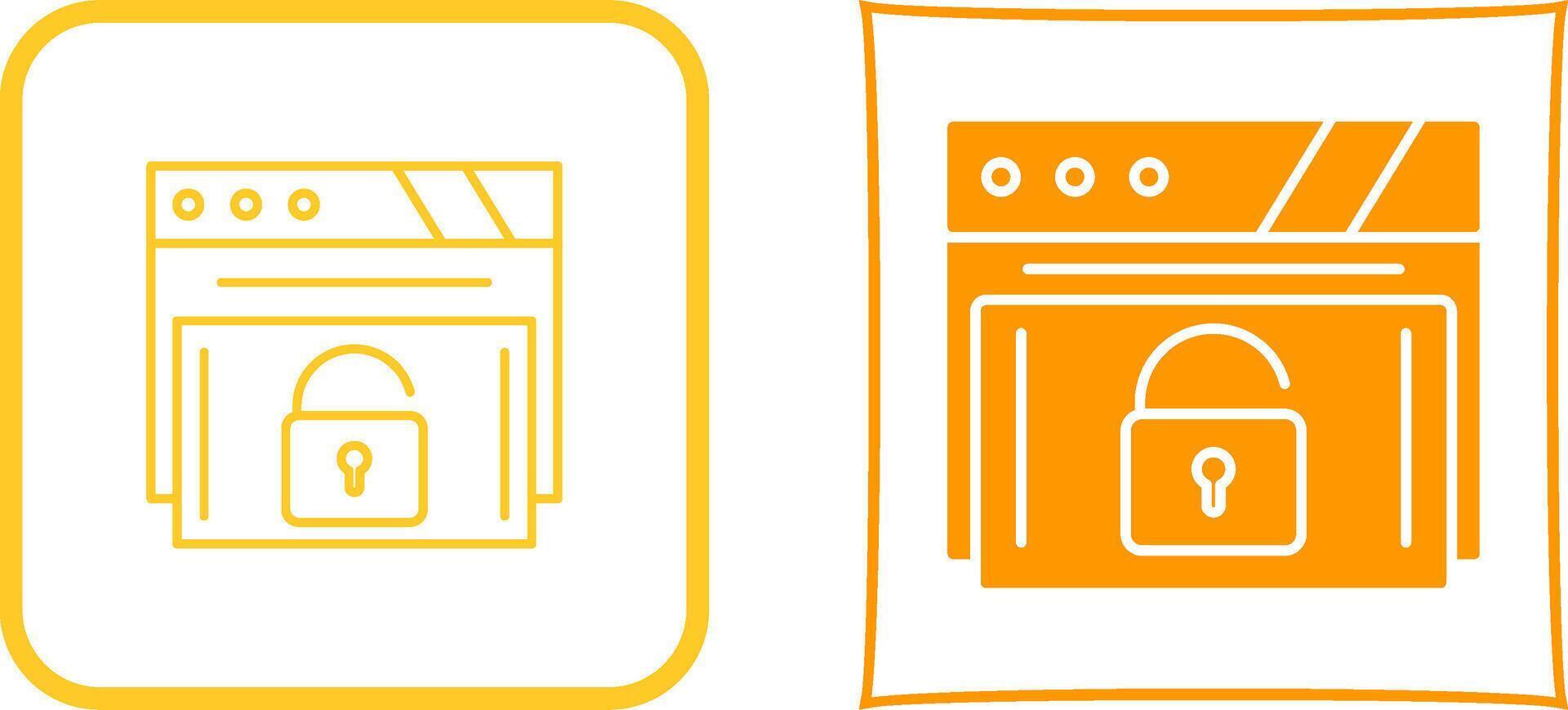 Padlock Icon Design vector