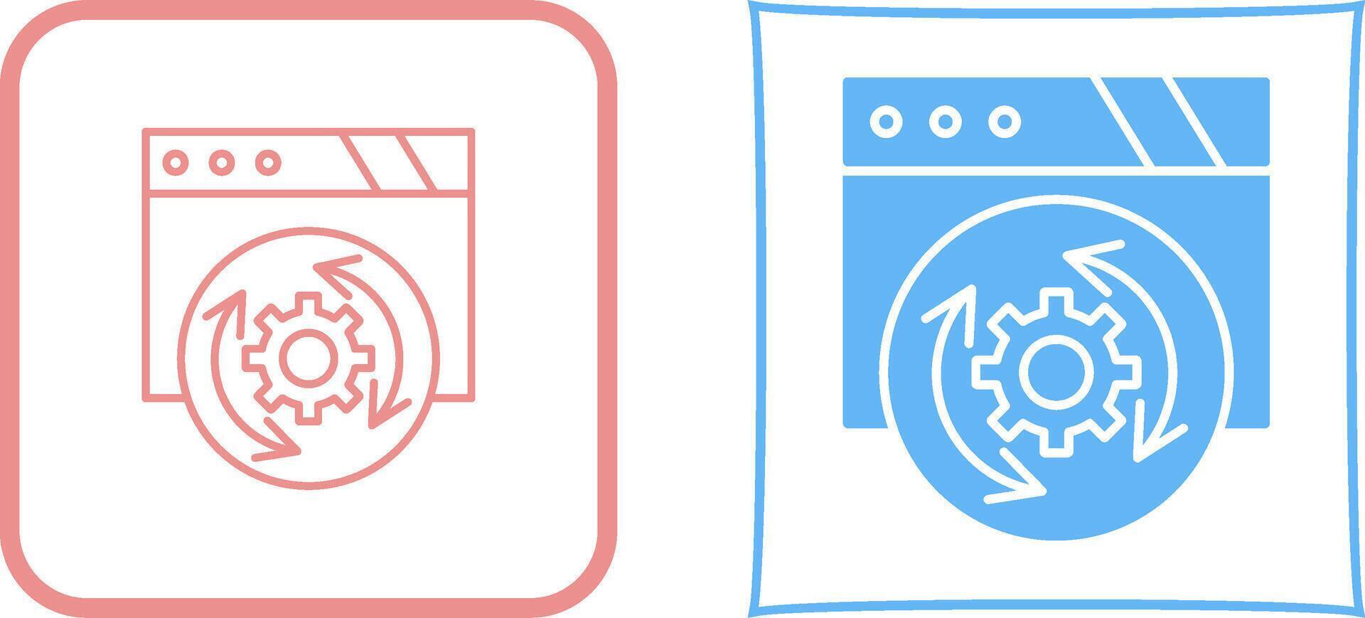 Update Icon Design vector