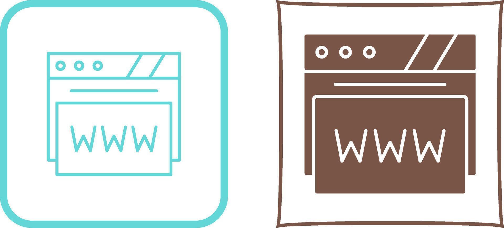 Web Browser Icon Design vector