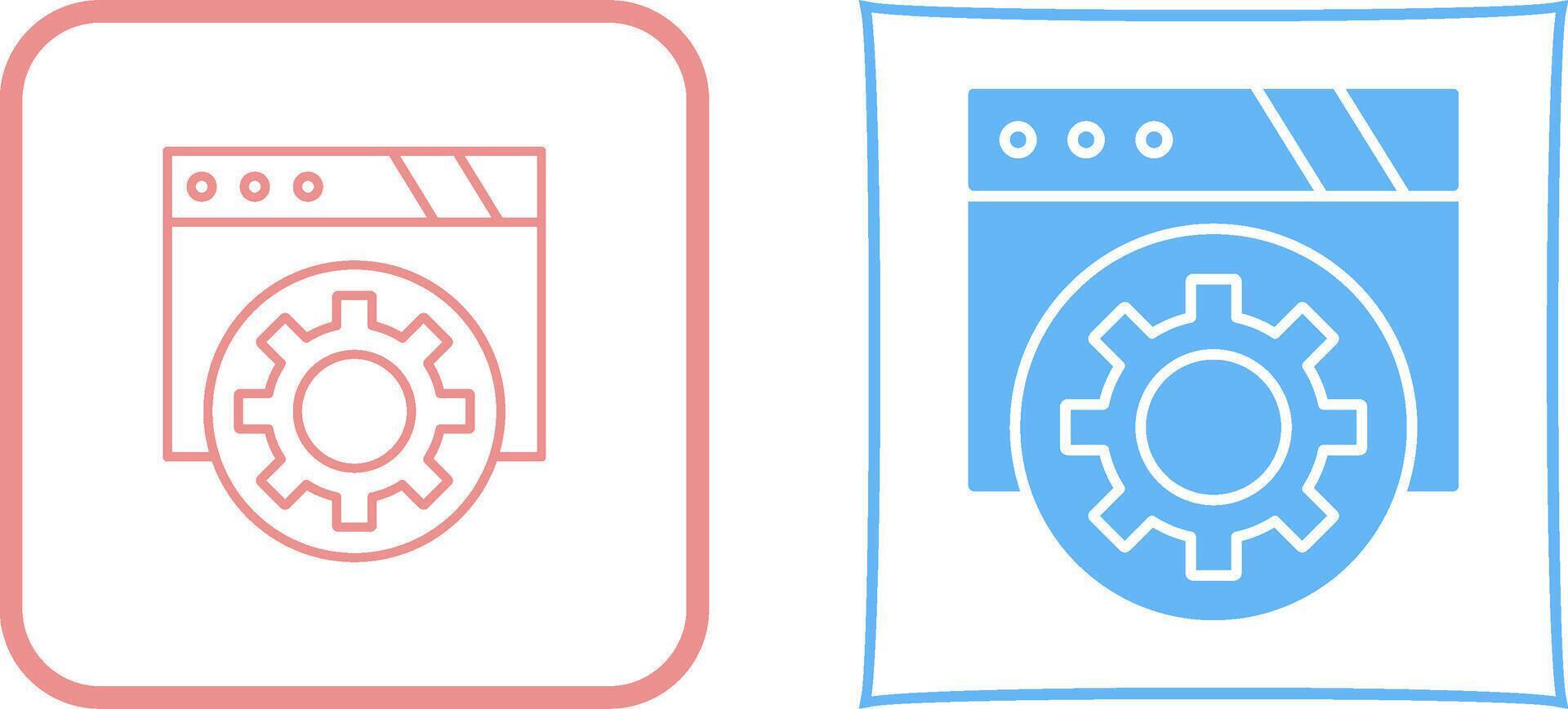 Browser Icon Design vector