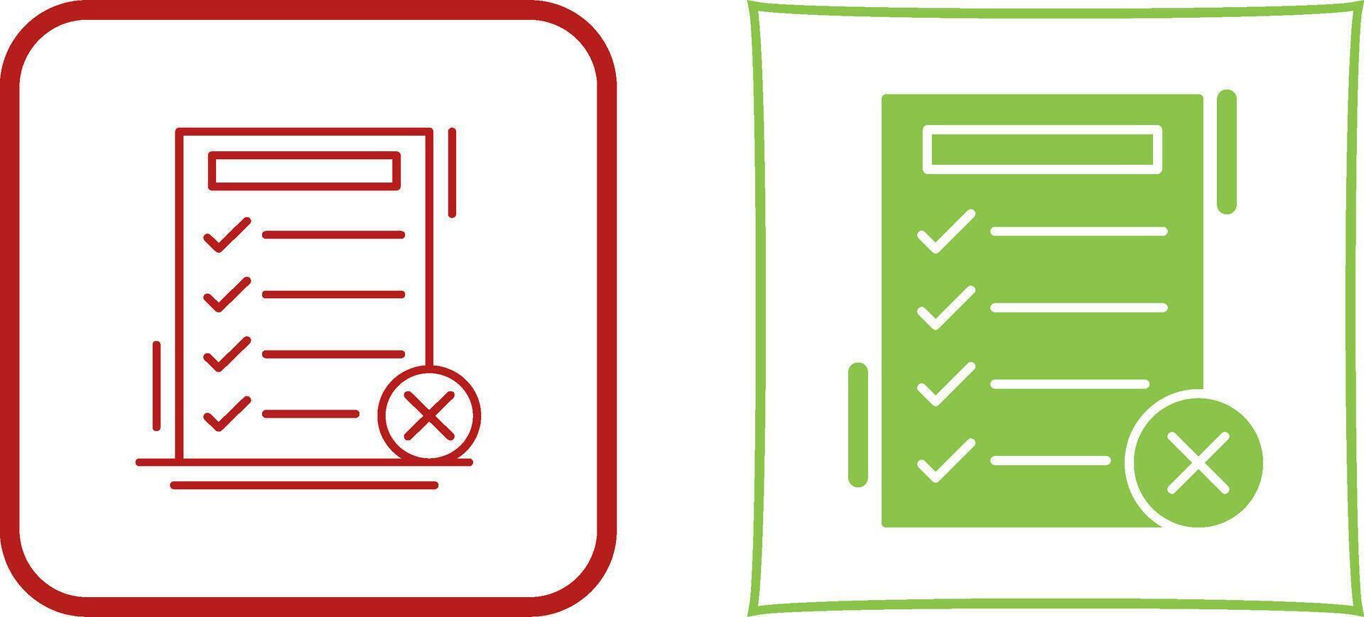 Fake List Icon Design vector