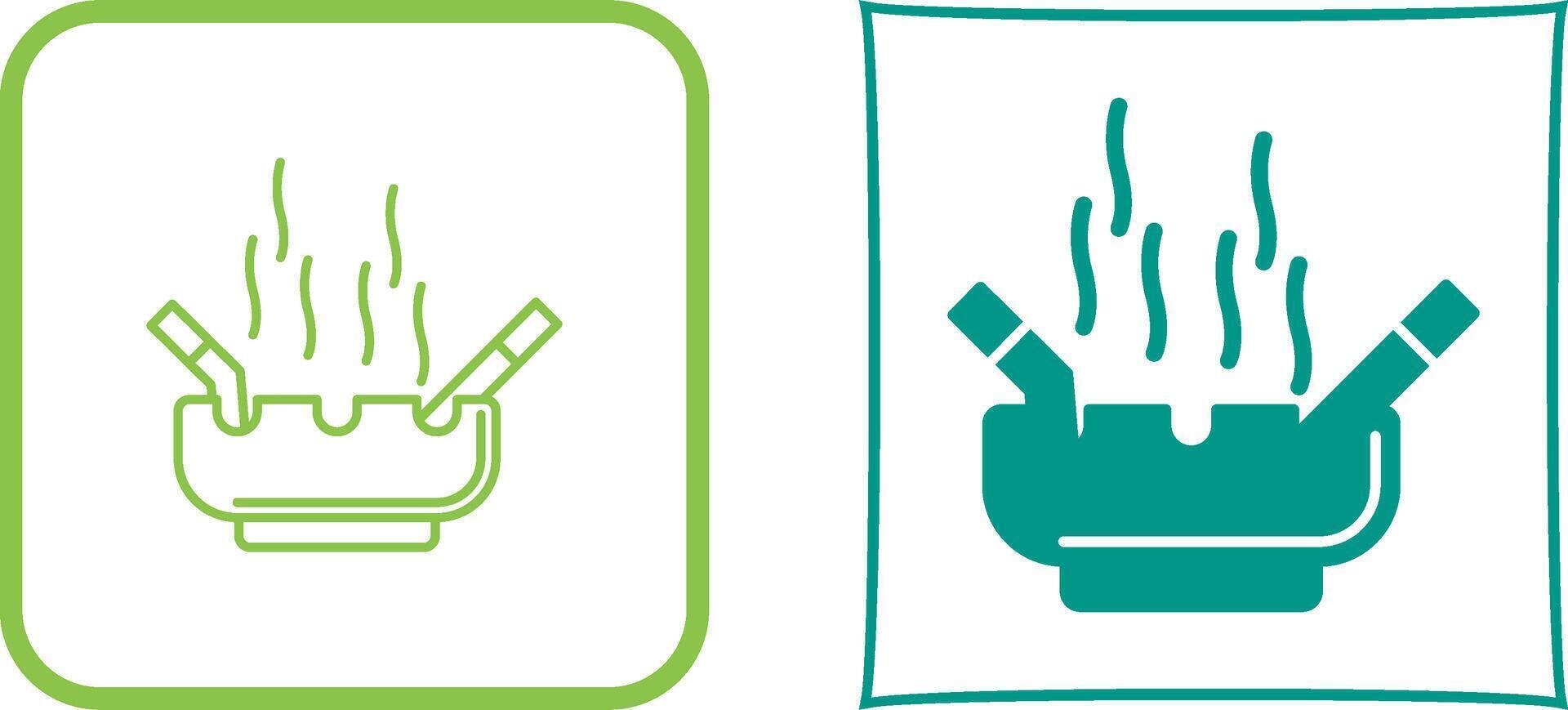 Ashtray Icon Design vector