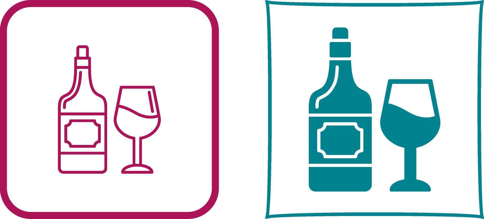 vino icono diseño vector