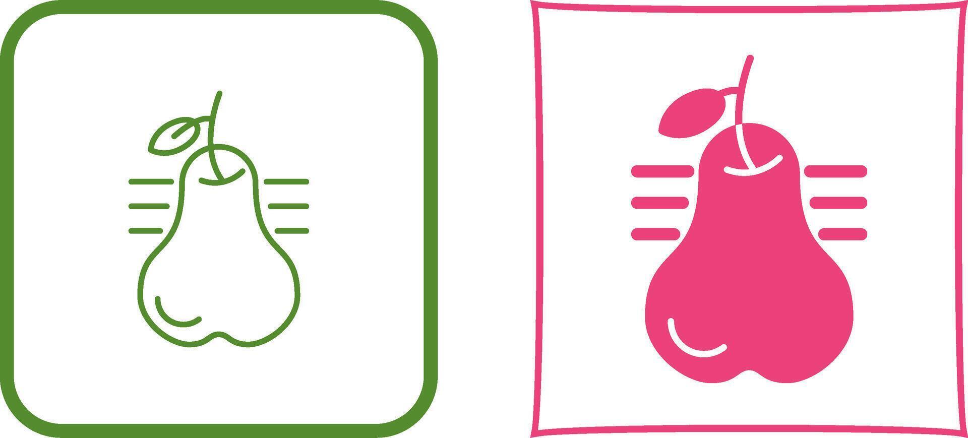 Pear Icon Design vector