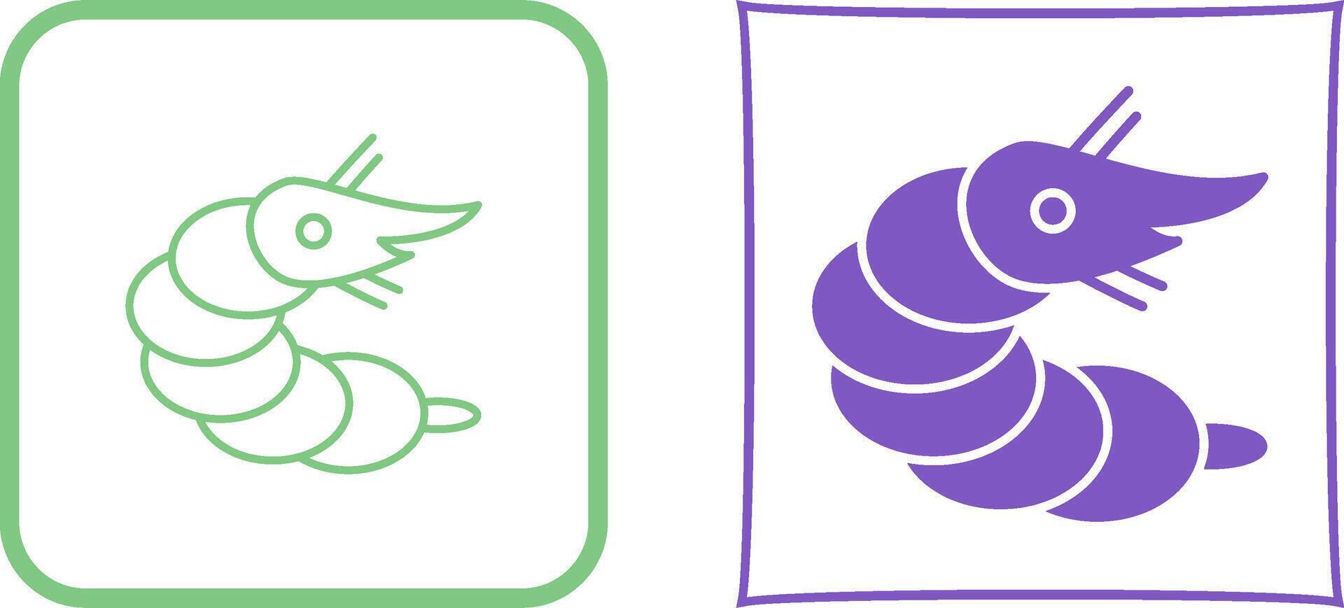 Shrimp Icon Design vector
