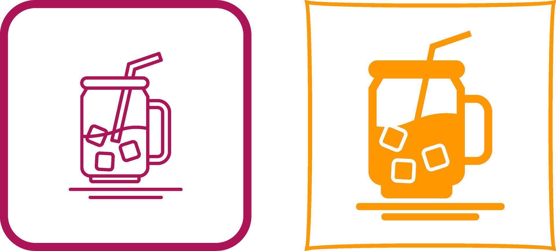 Iced Tea Icon Design vector