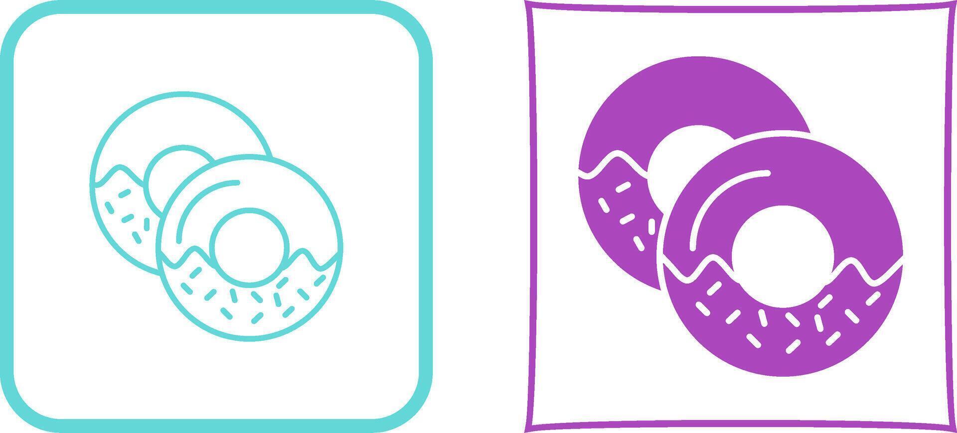 Doughnut Icon Design vector