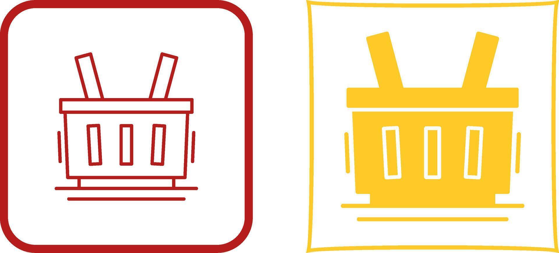 Shopping Basket Icon Design vector