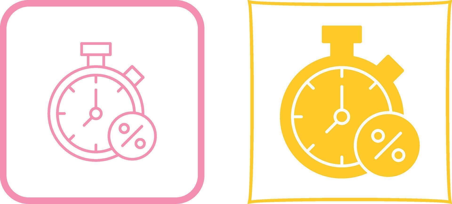 Timer Icon Design vector