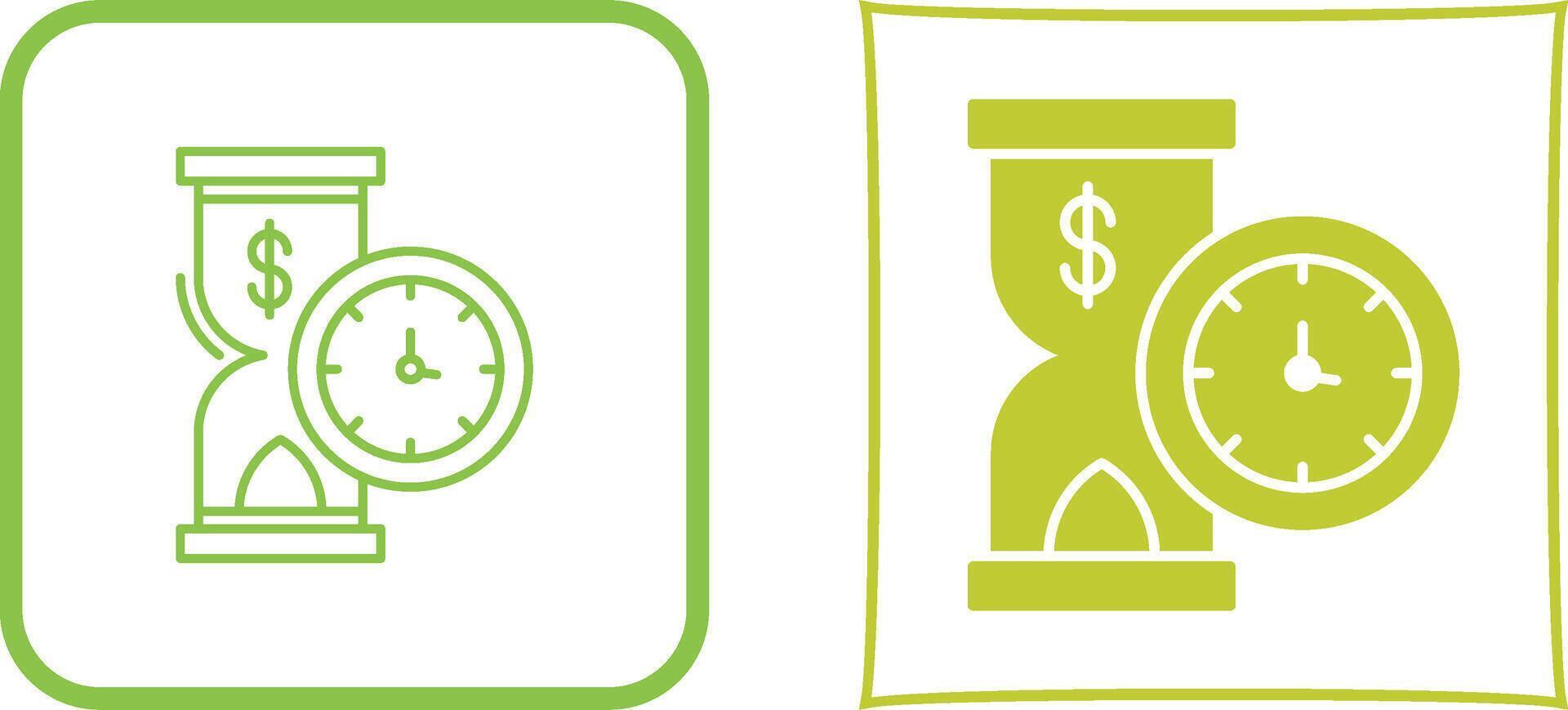 Time is Money Icon Design vector