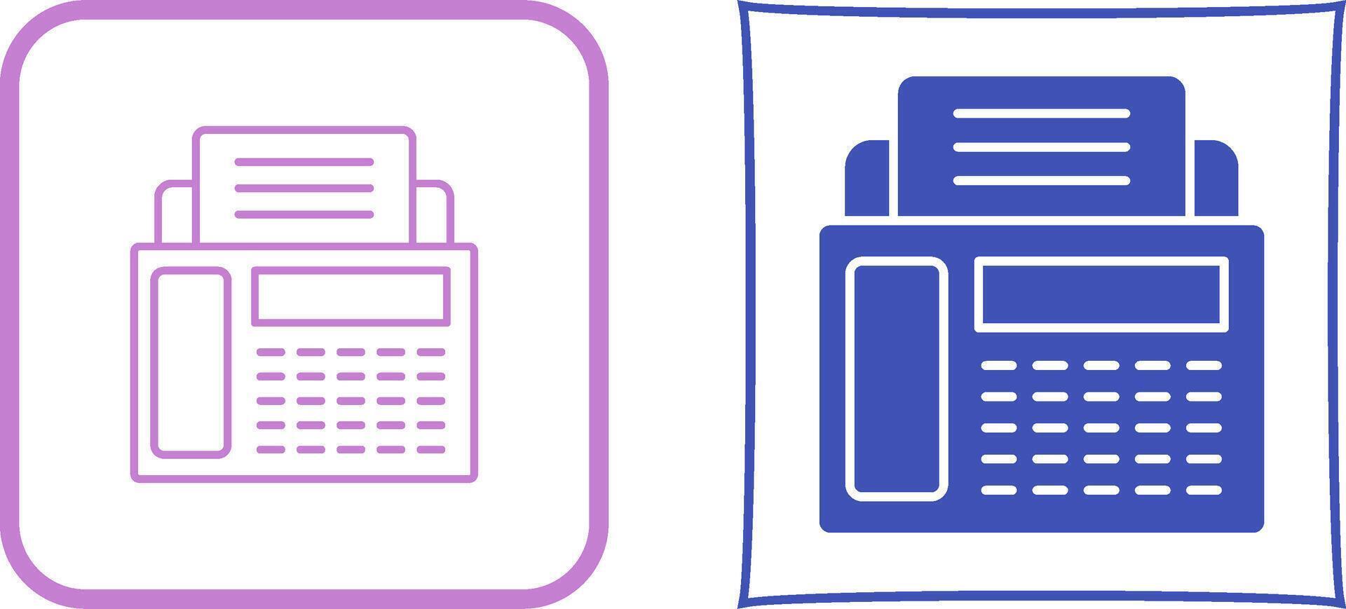 Fax Machine Icon Design vector