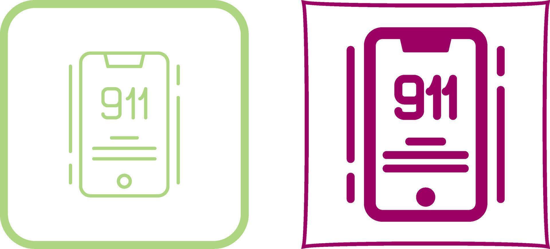 911 Icon Design vector