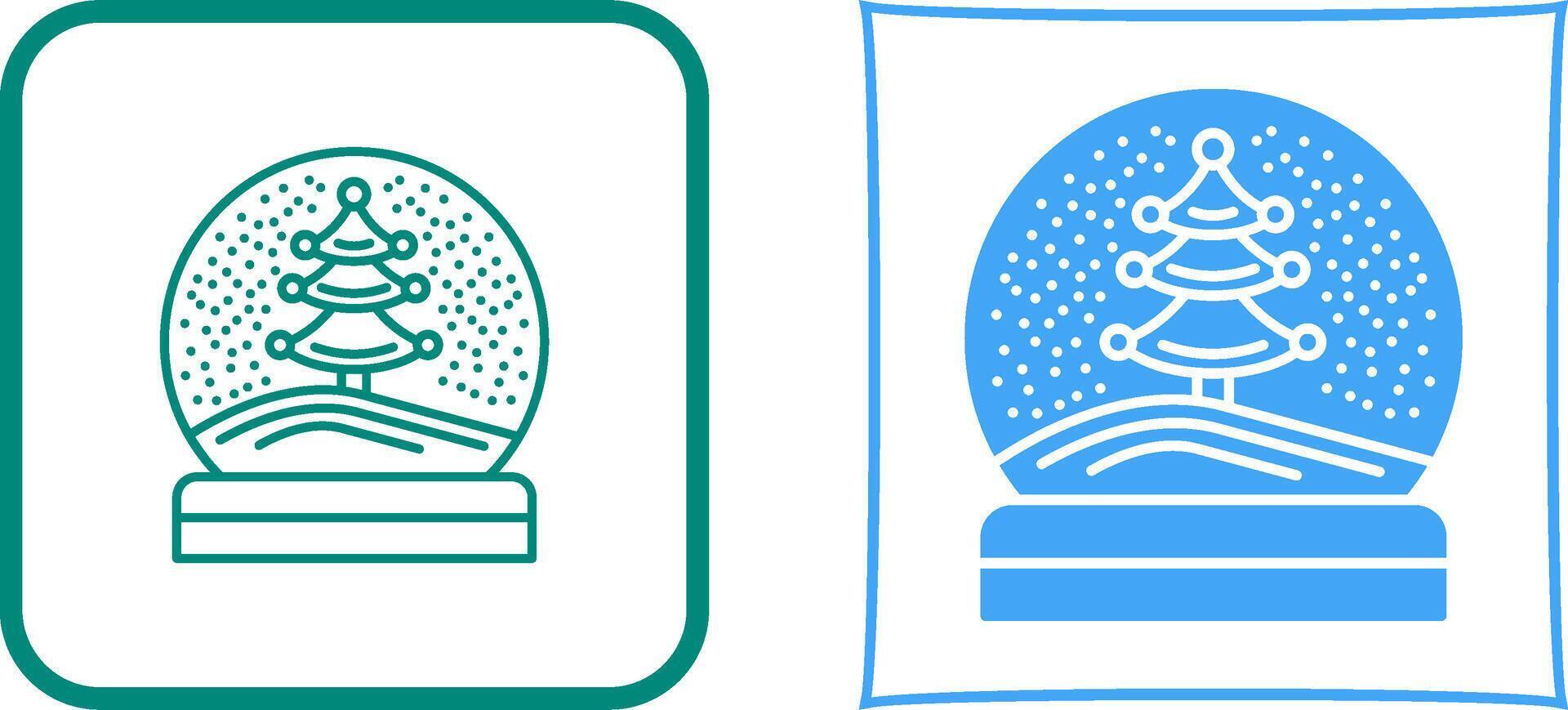 Snow Glob Icon Design vector