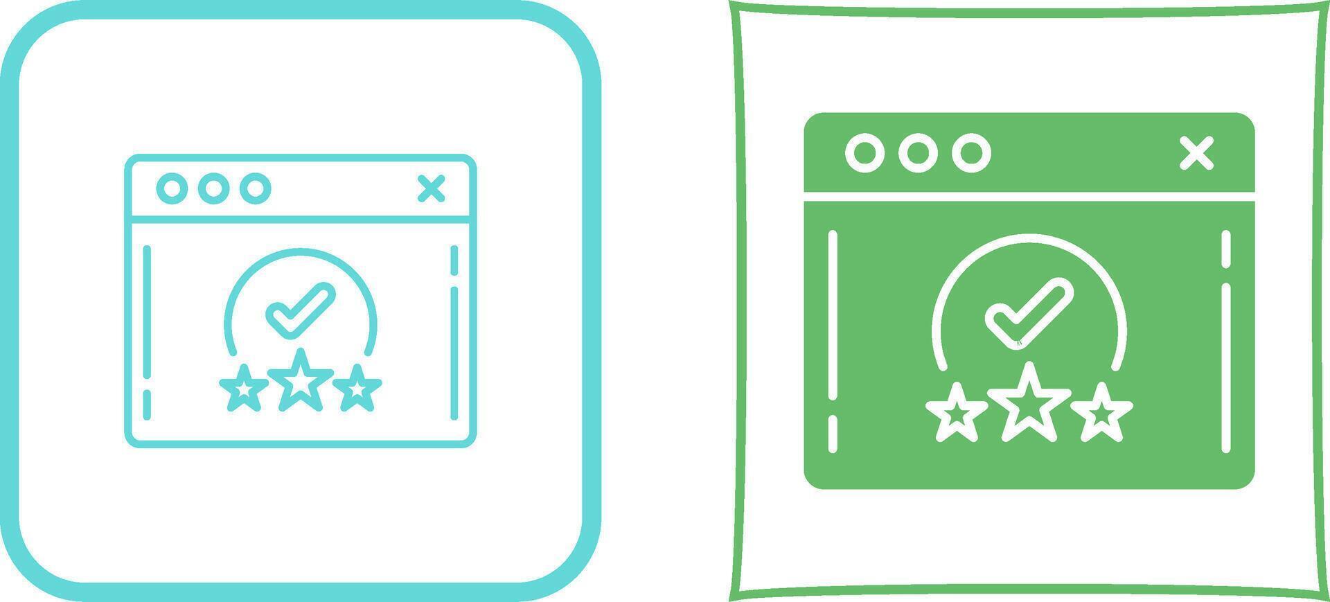 Rating Icon Design vector
