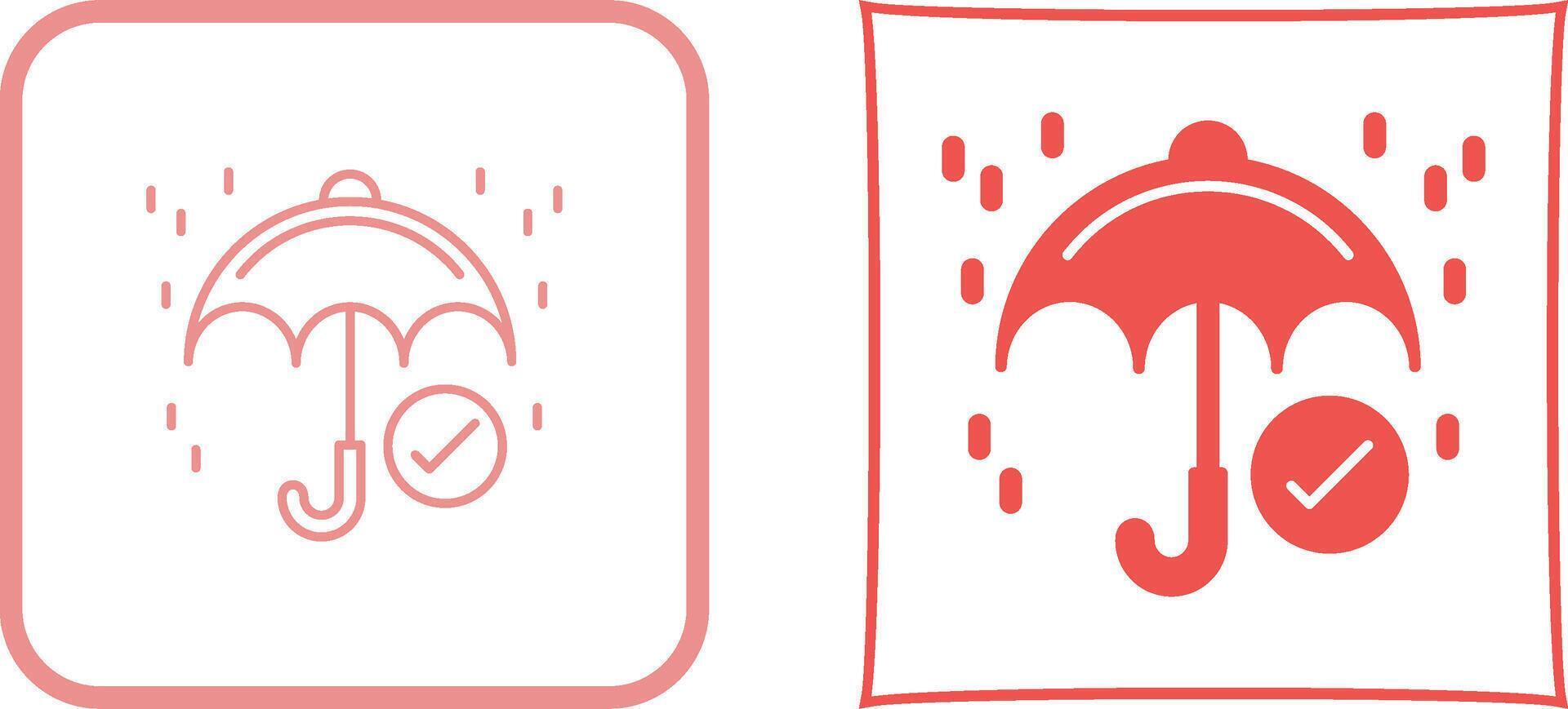 Keep Dry Icon Design vector