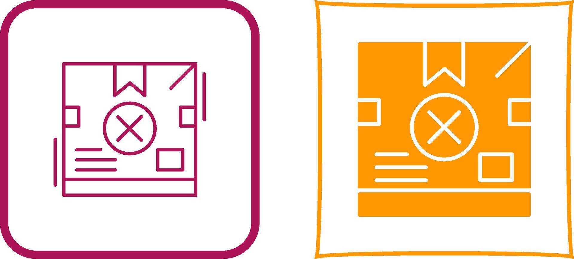 Delivery Box Icon Design vector