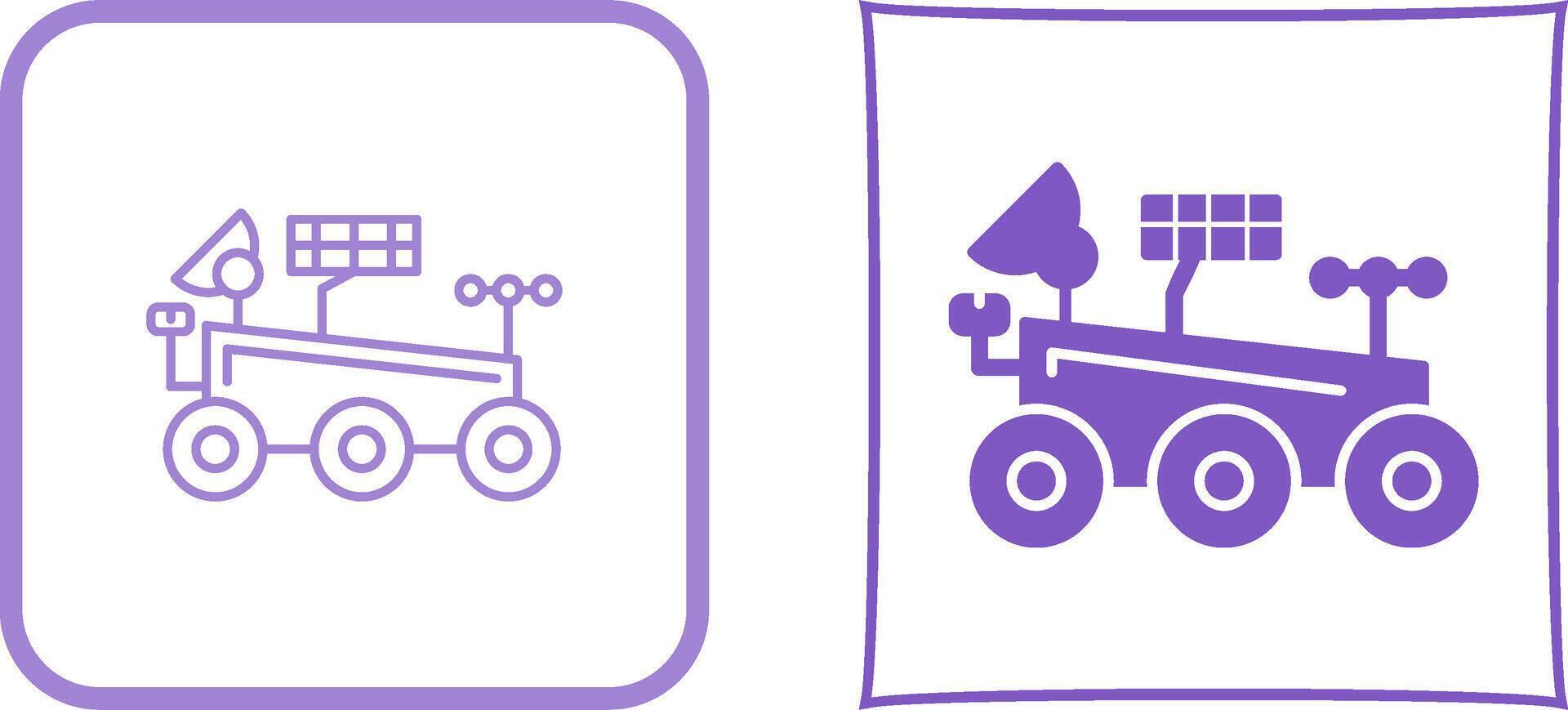 Mars Rover Icon Design vector