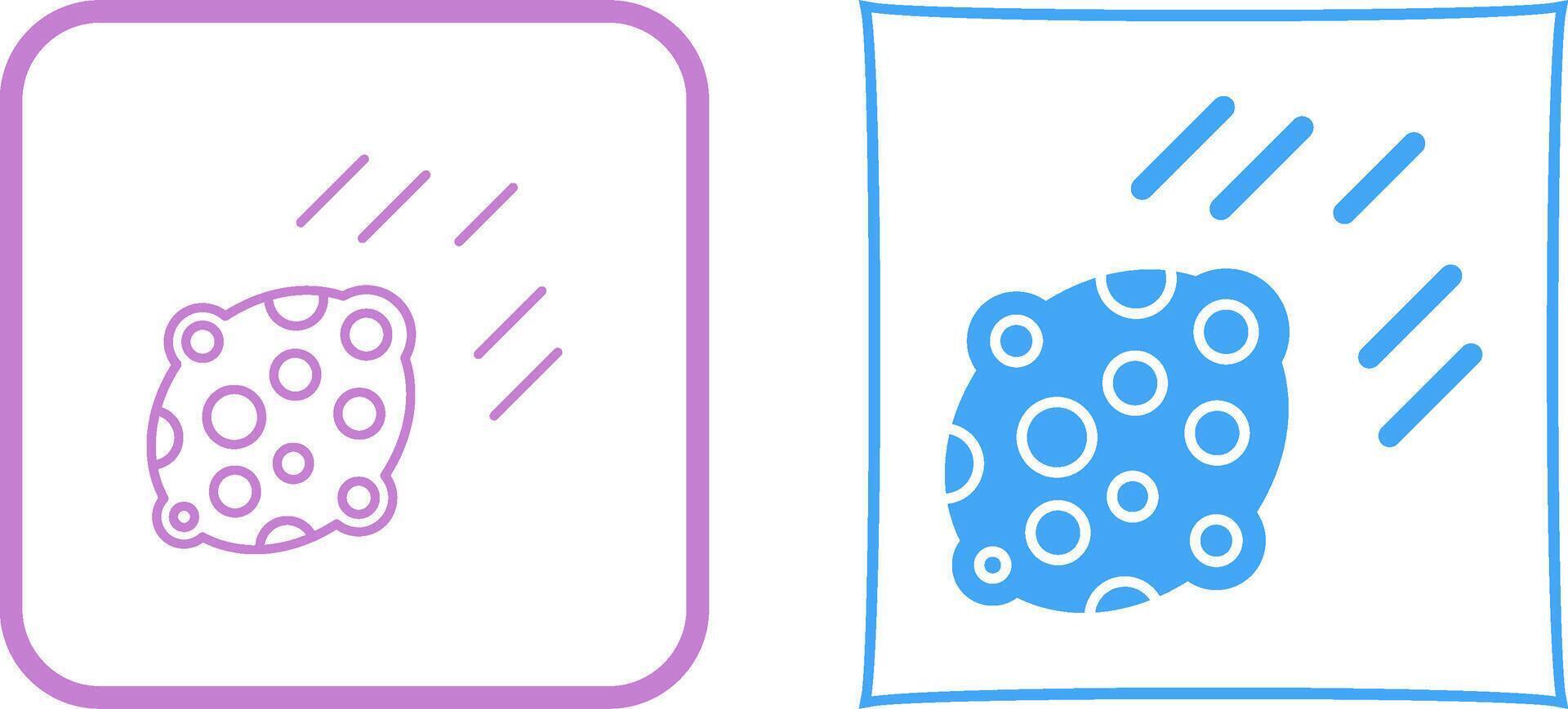 Asteroid Icon Design vector