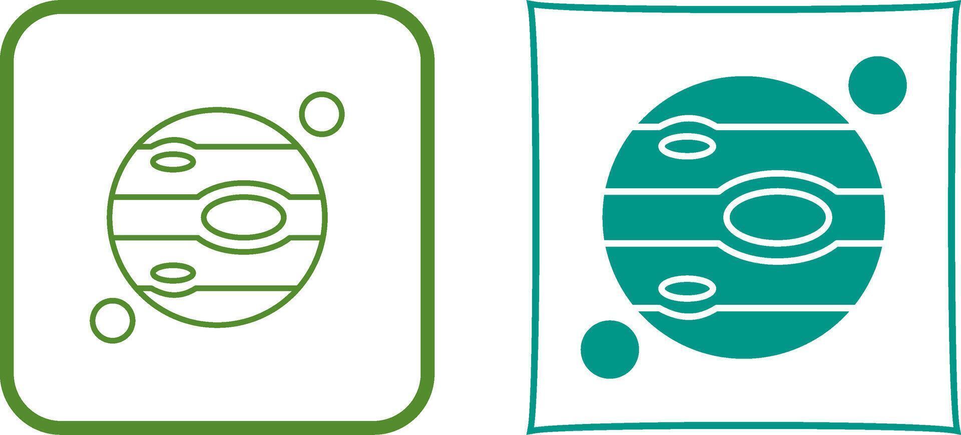 Jupiter Icon Design vector