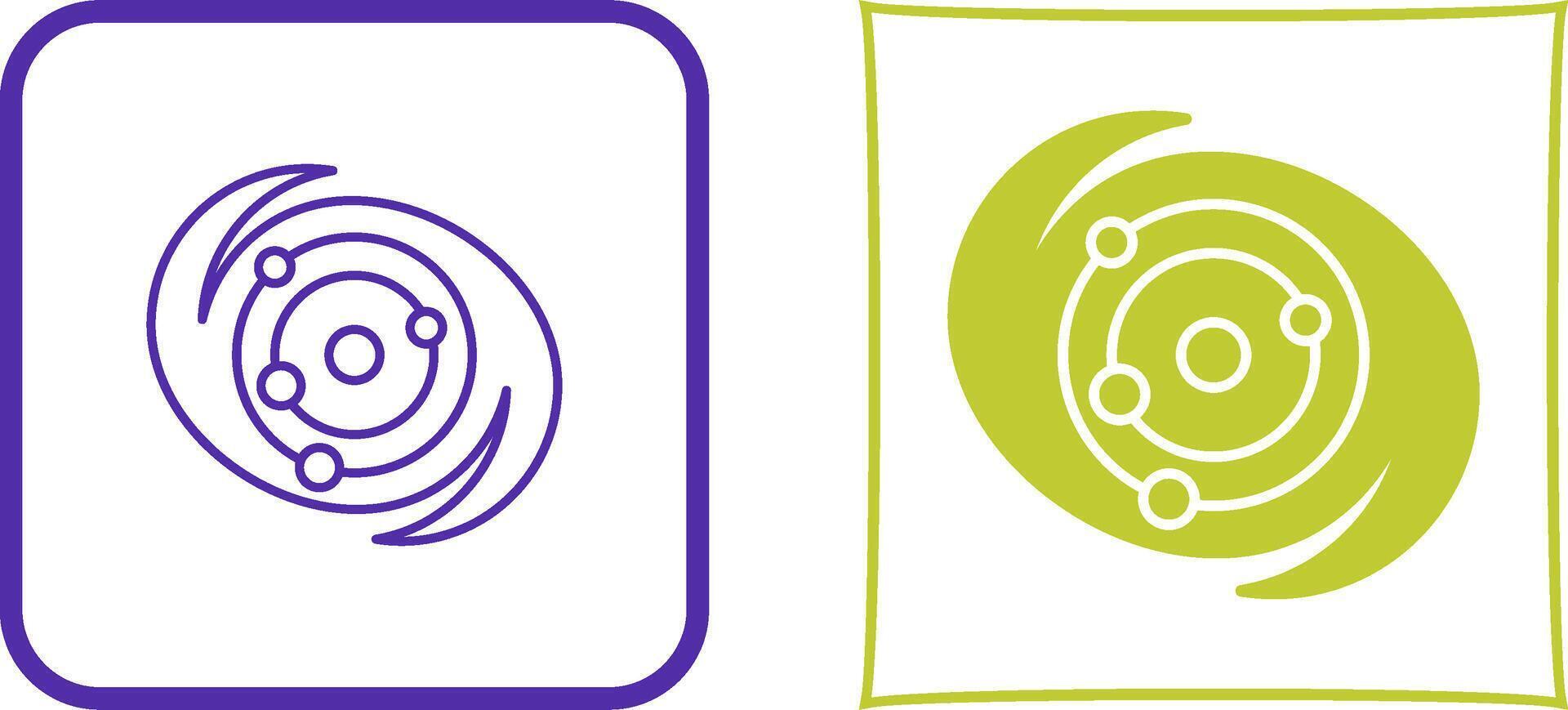 Galaxy Icon Design vector