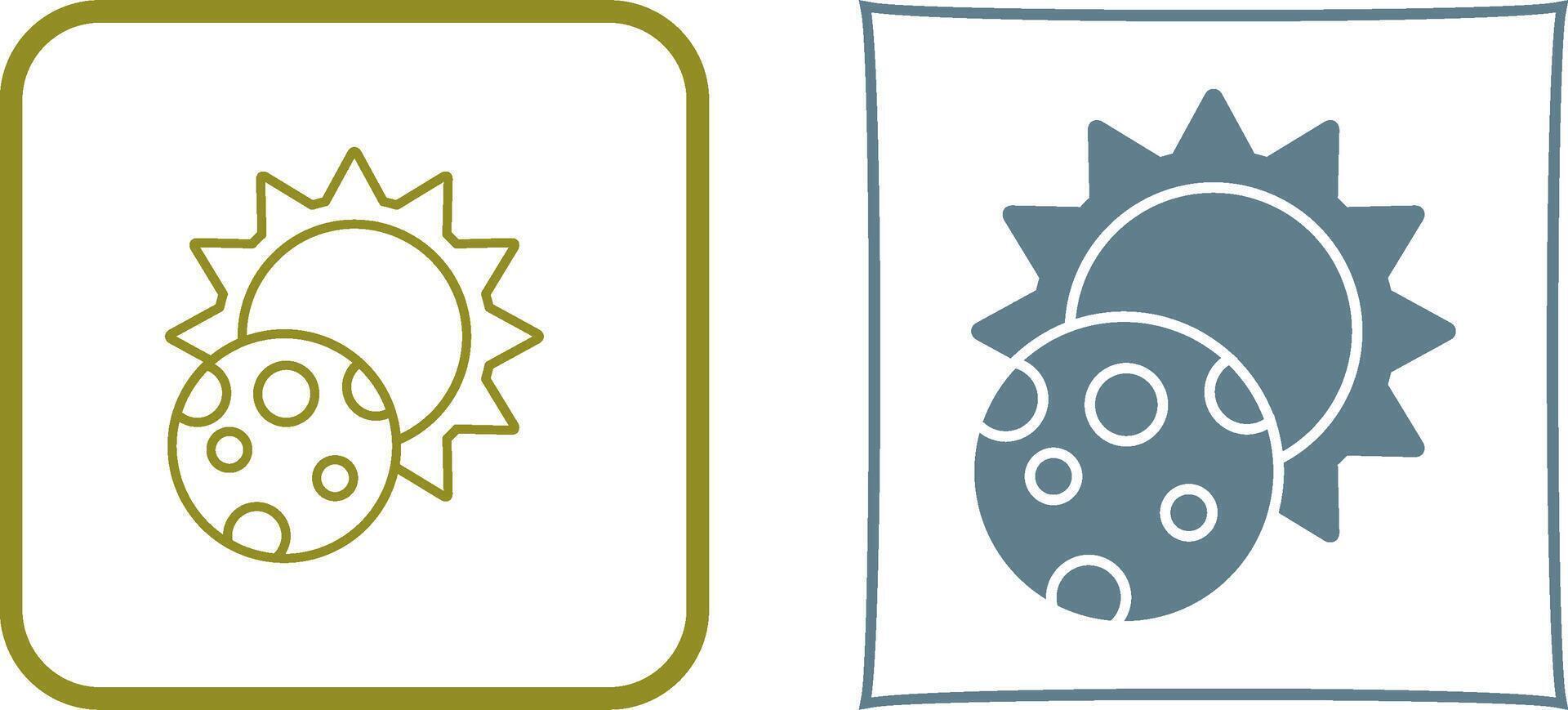 Eclipse Icon Design vector