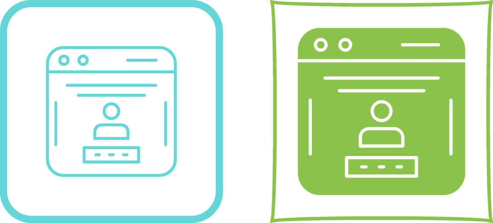 Password Icon Design vector