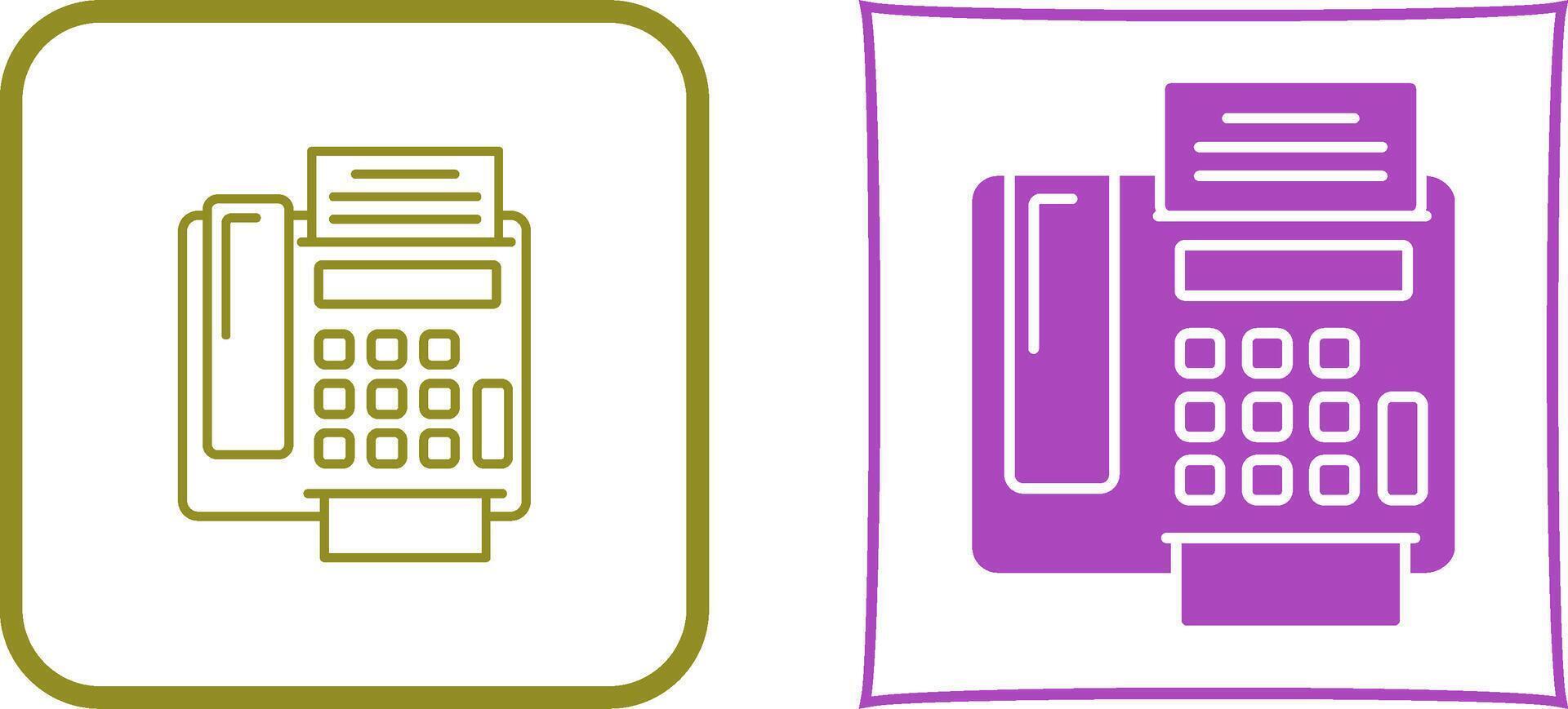 fax Machine Icon Design vector