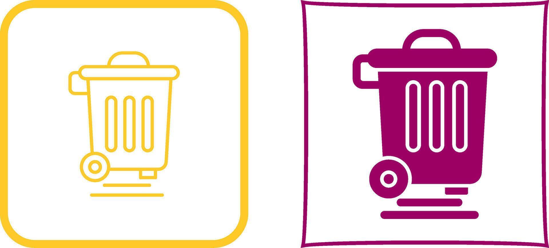 Dustbin Icon Design vector