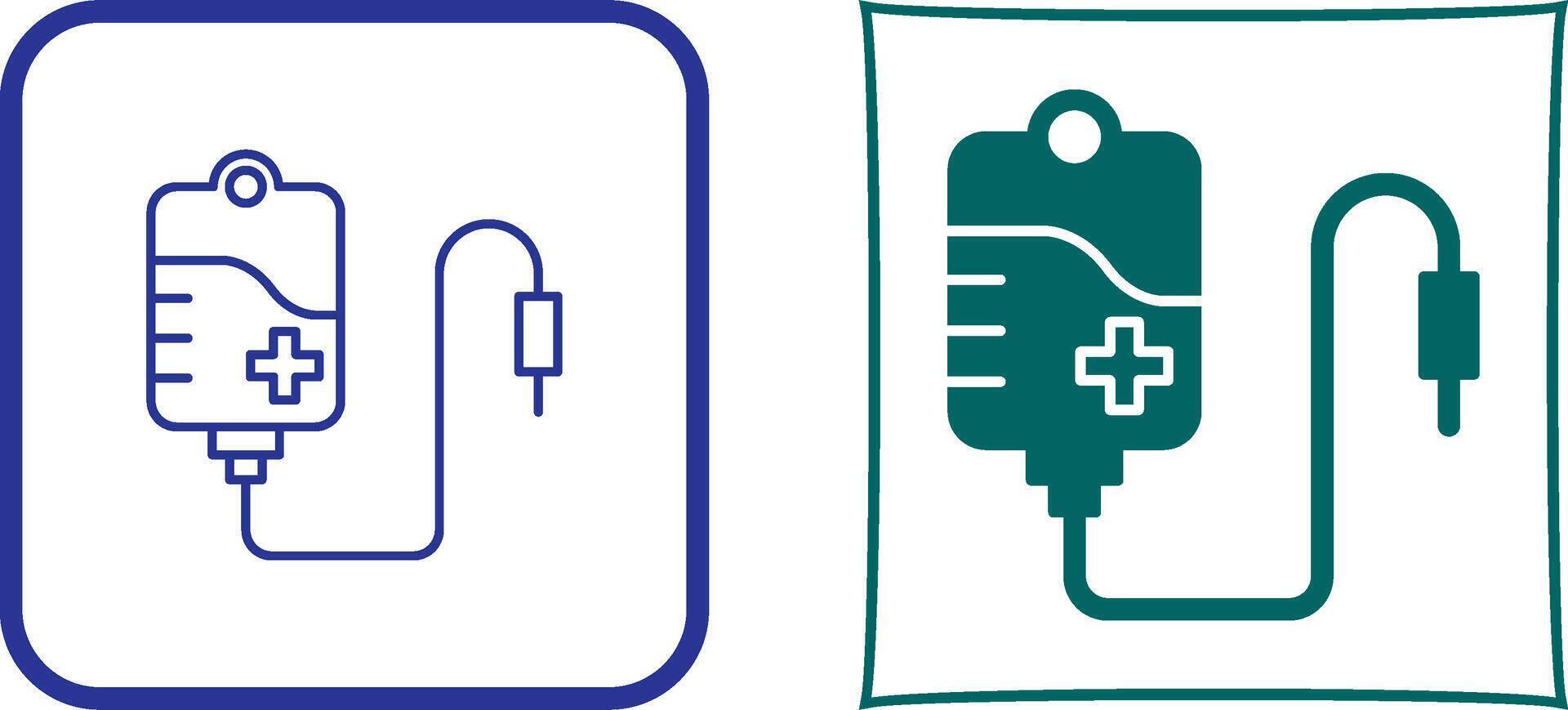 Blood Bag Icon Design vector