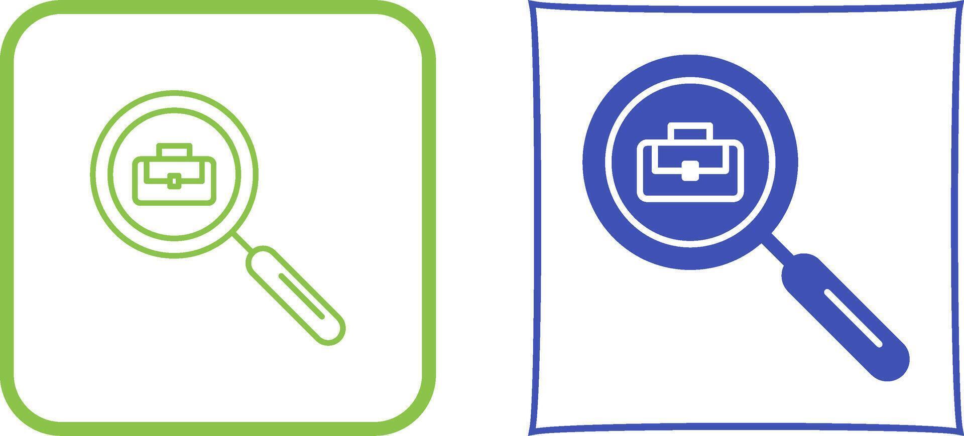 Sarch Job Icon Design vector