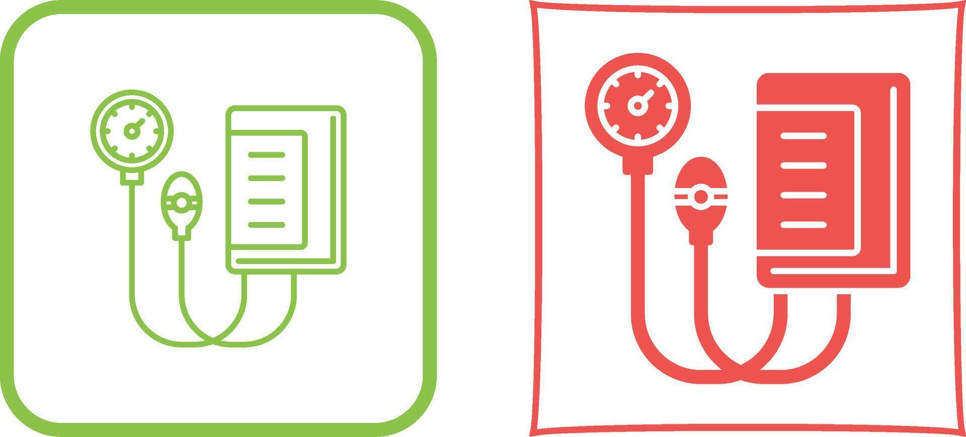 Blood Pressure Gauge Icon Design vector