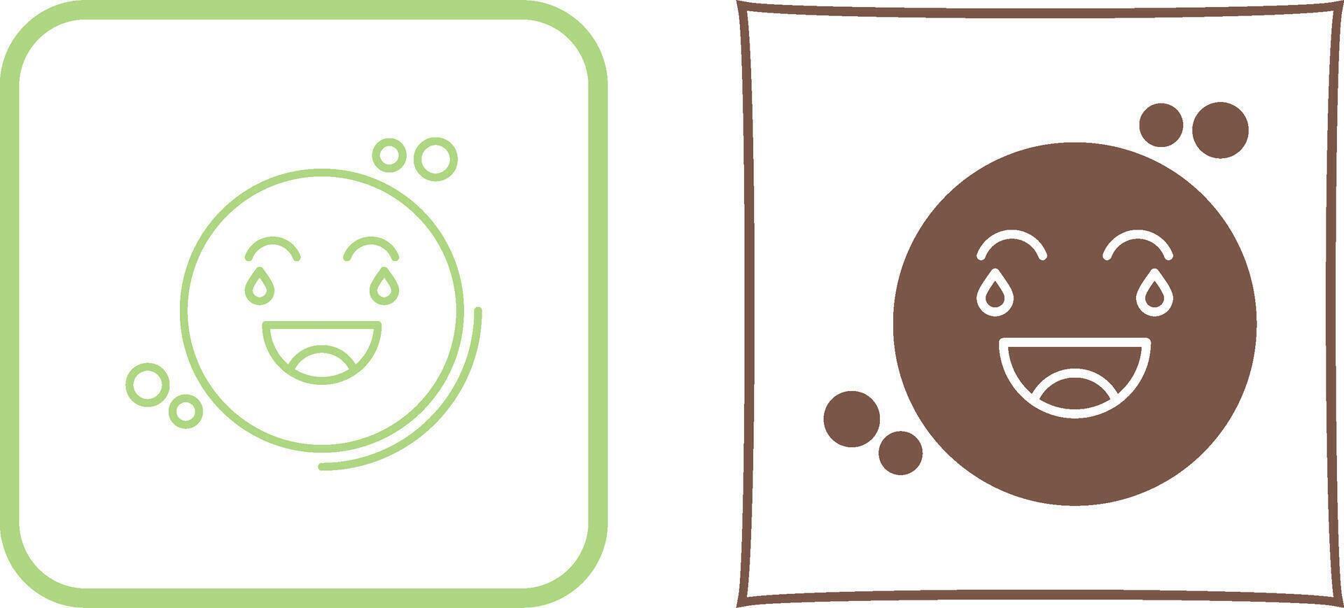 Loughing Icon Design vector
