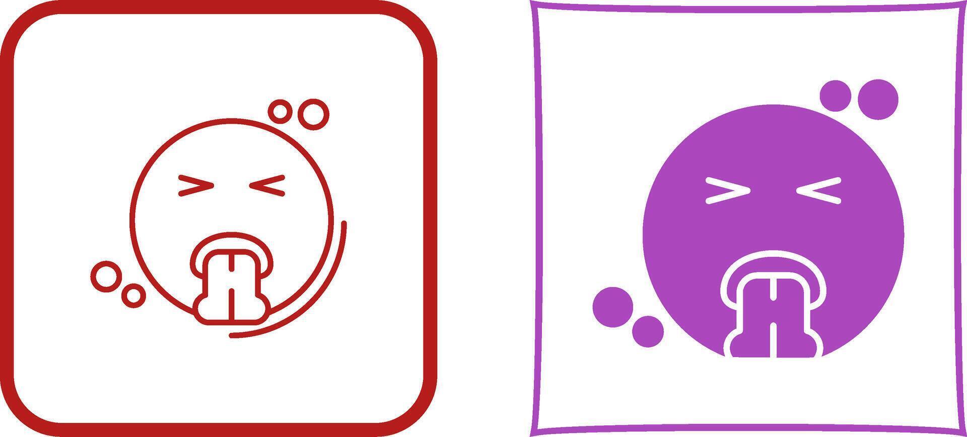 Vomit Icon Design vector