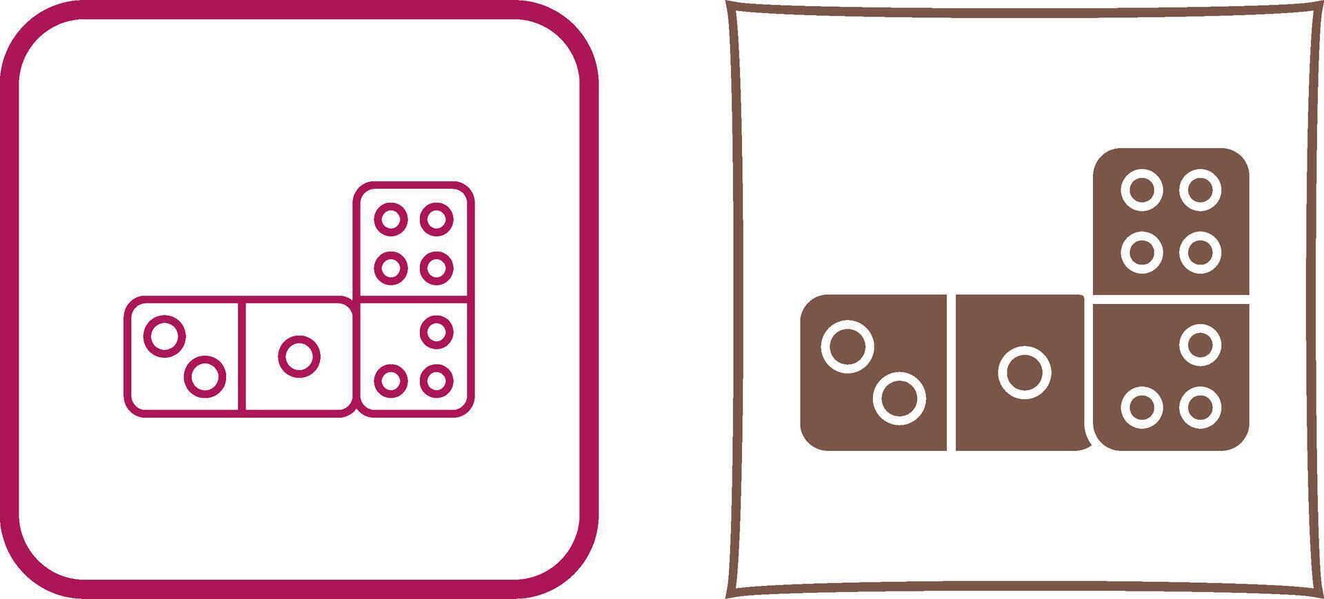 Domino Icon Design vector