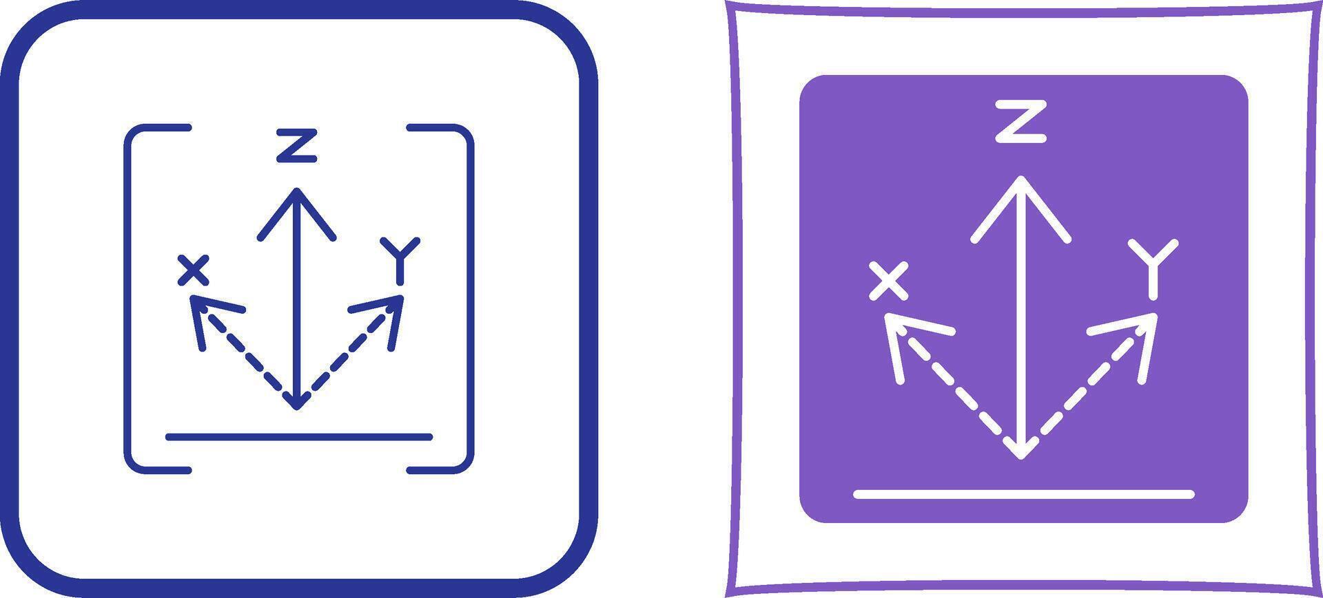 Axis Icon Design vector