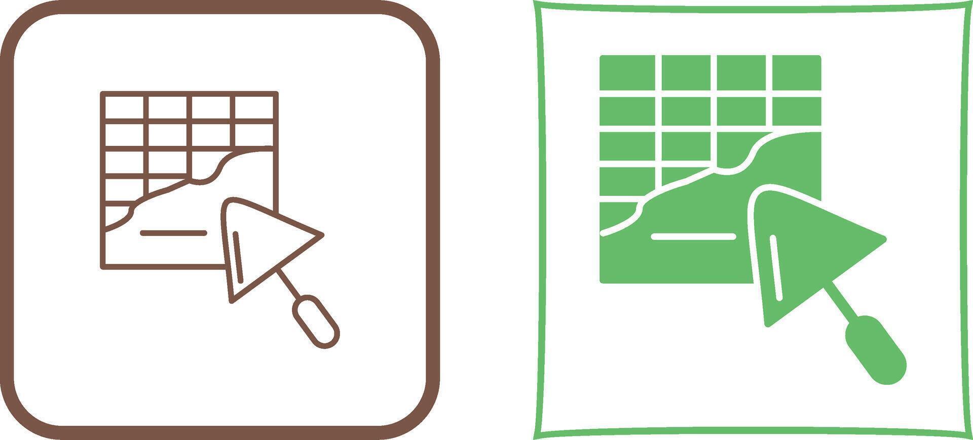 Plastering Icon Design vector