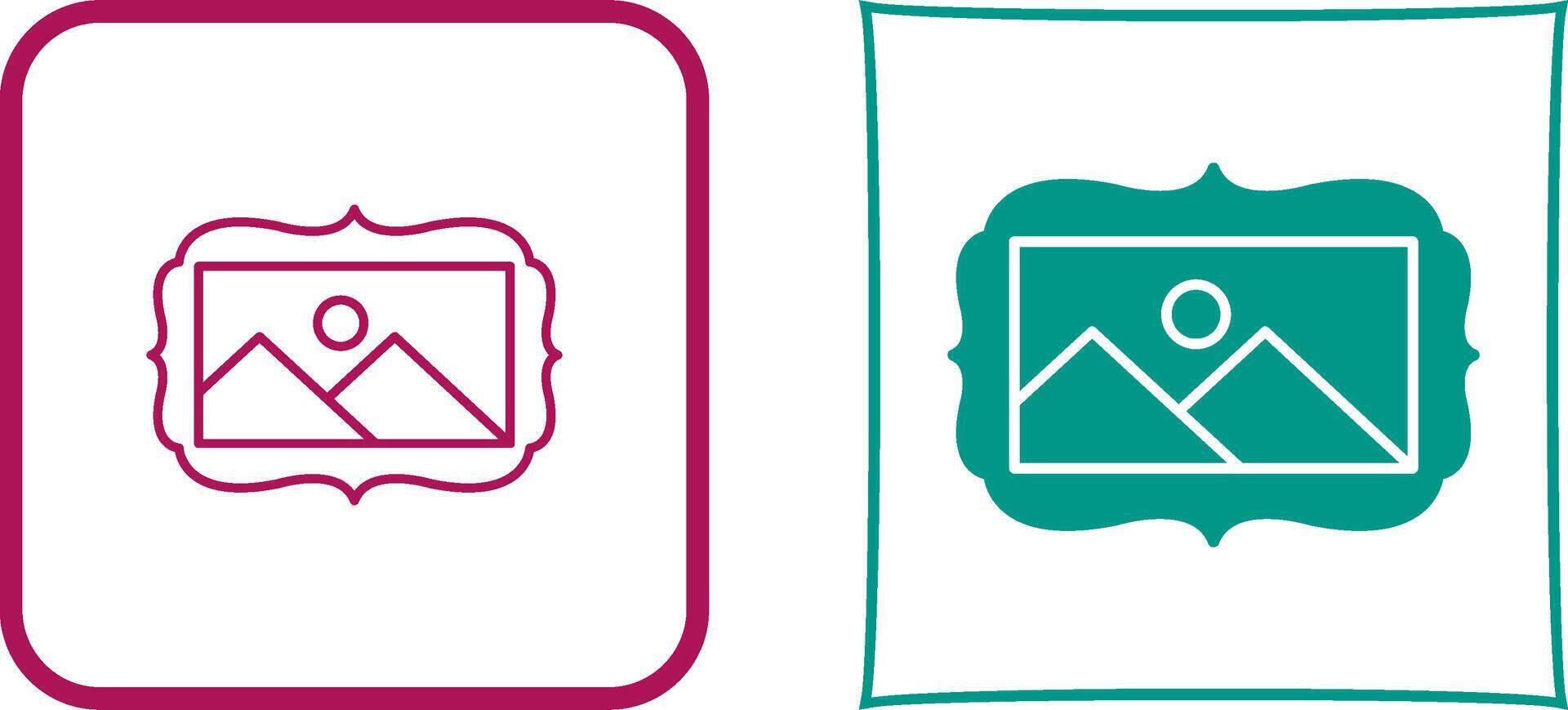 Frame Icon Design vector