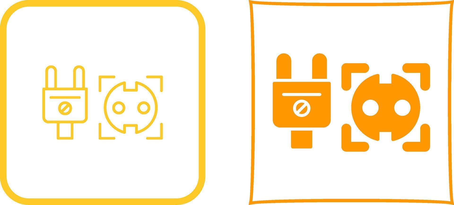 Socket Icon Design vector