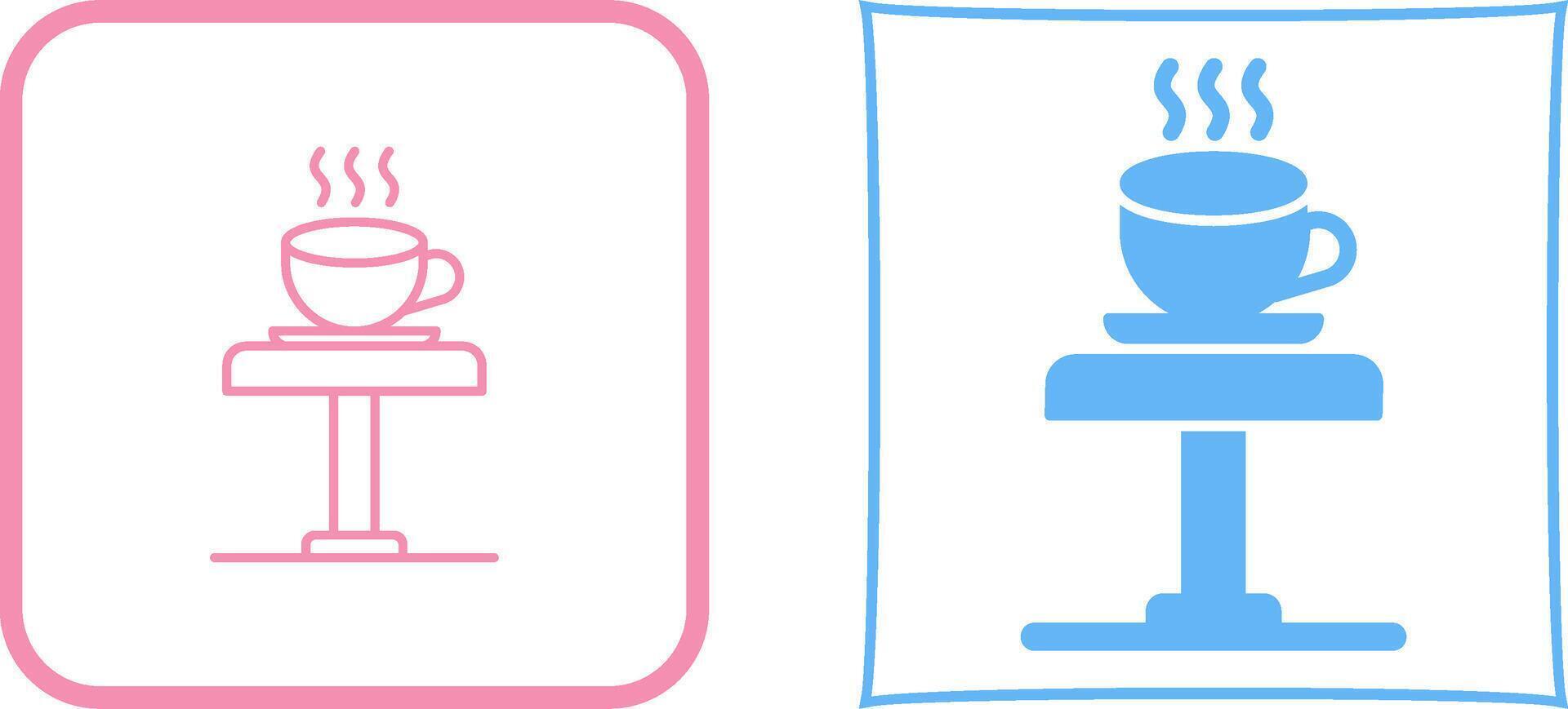 Coffee Table Icon Design vector