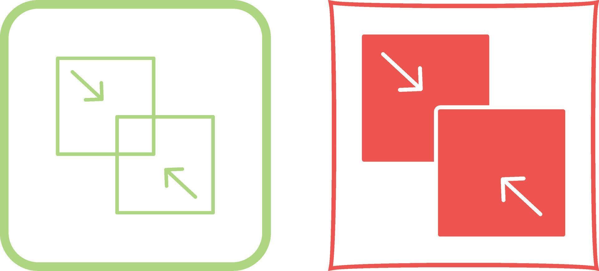 Combine Icon Design vector