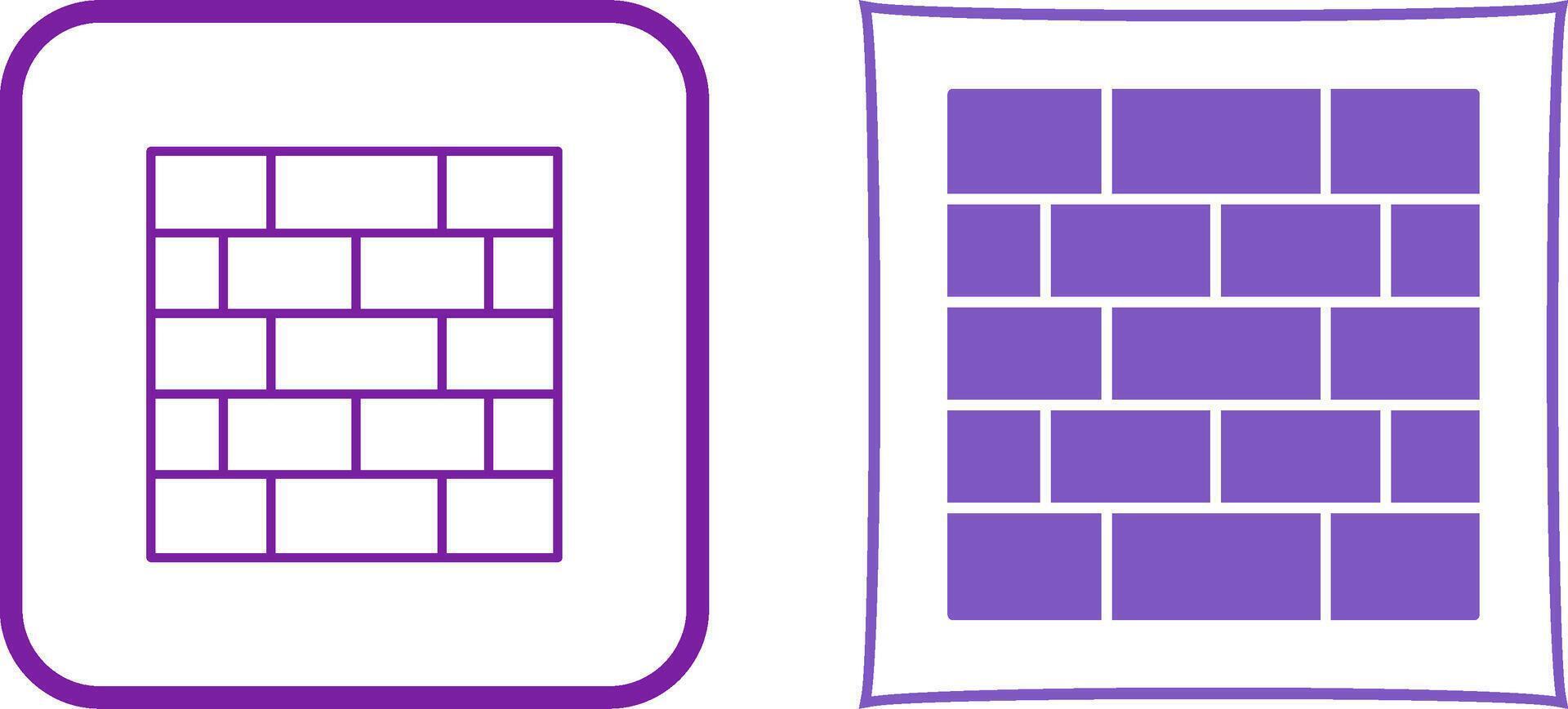 Wall Icon Design vector