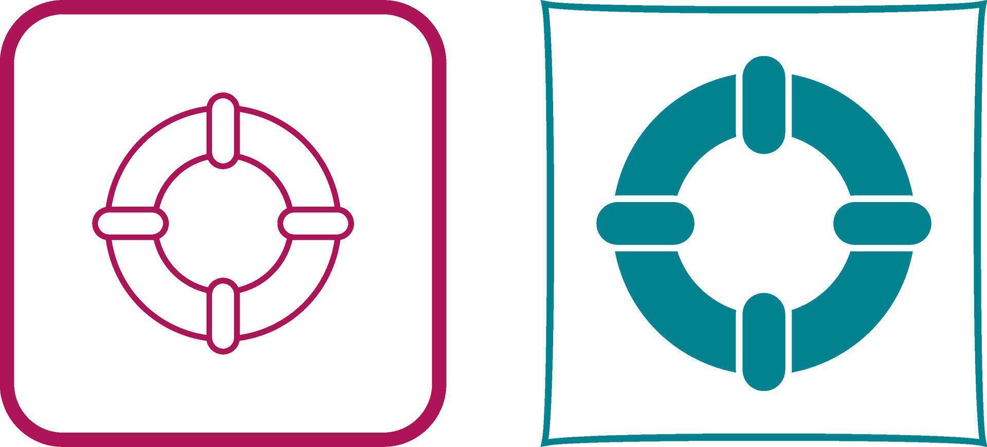 Life Saver Icon Design vector