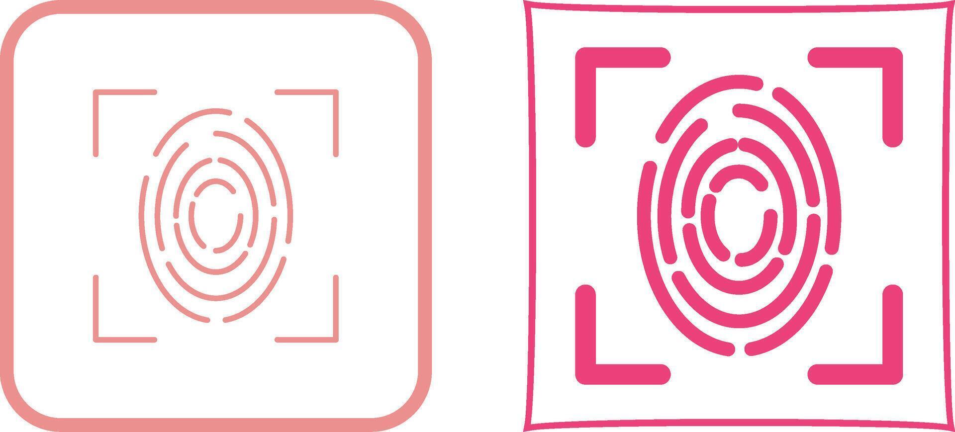 Fingerprint Icon Design vector