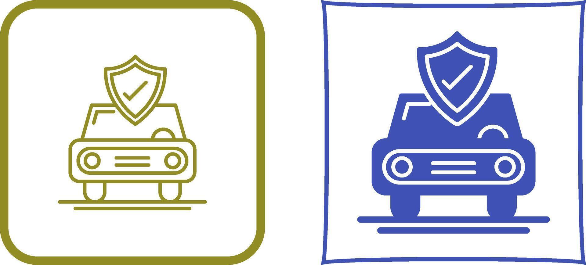 Car Protection Icon Design vector