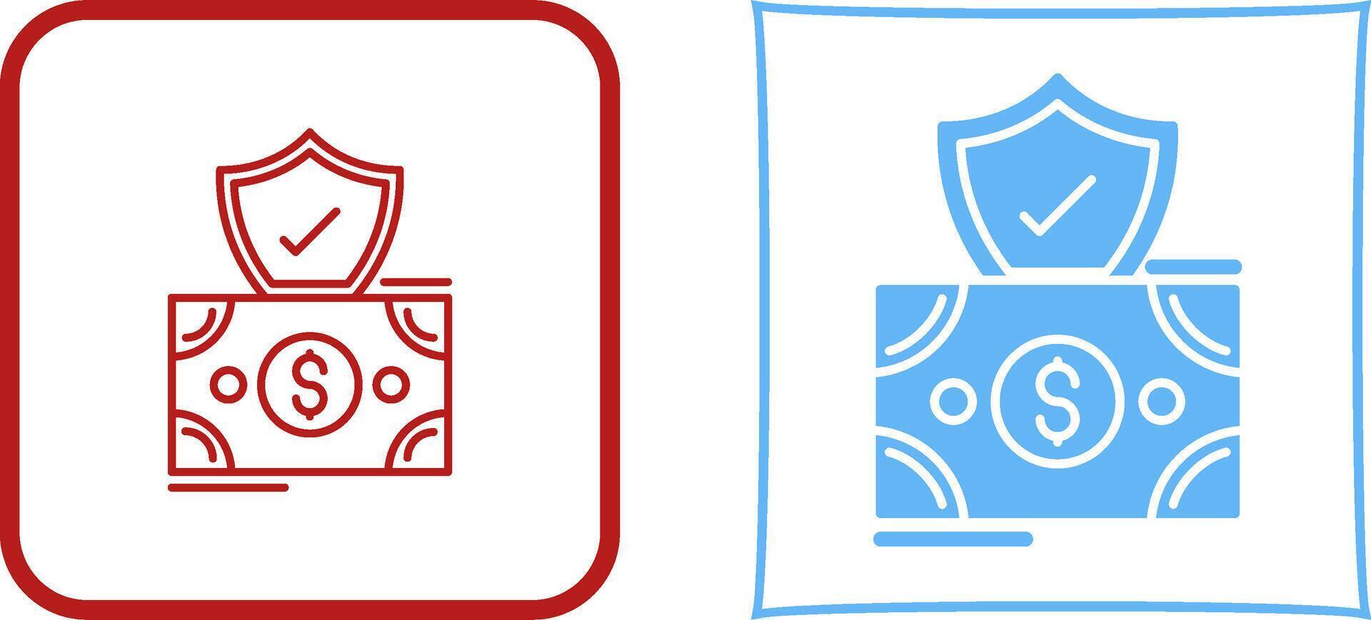 Investment Protection Icon Design vector