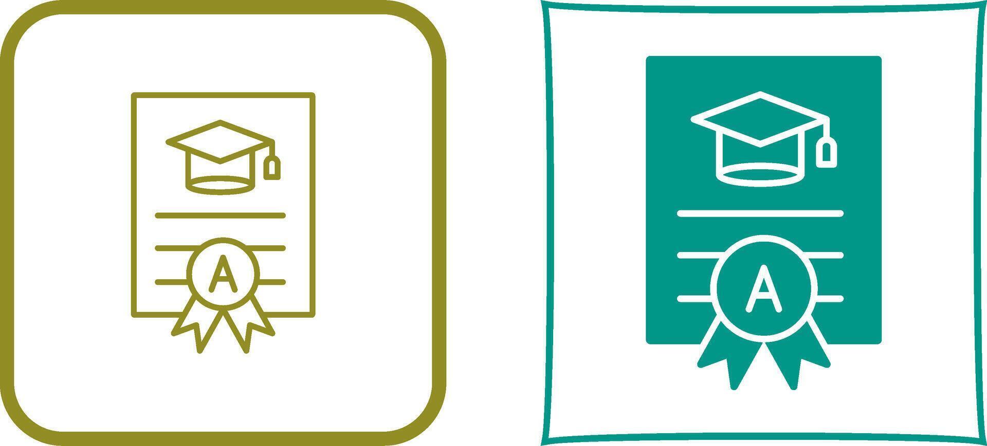 Report Card Icon Design vector