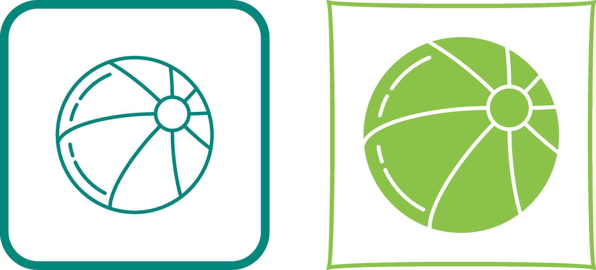 Beach Ball Icon Design vector