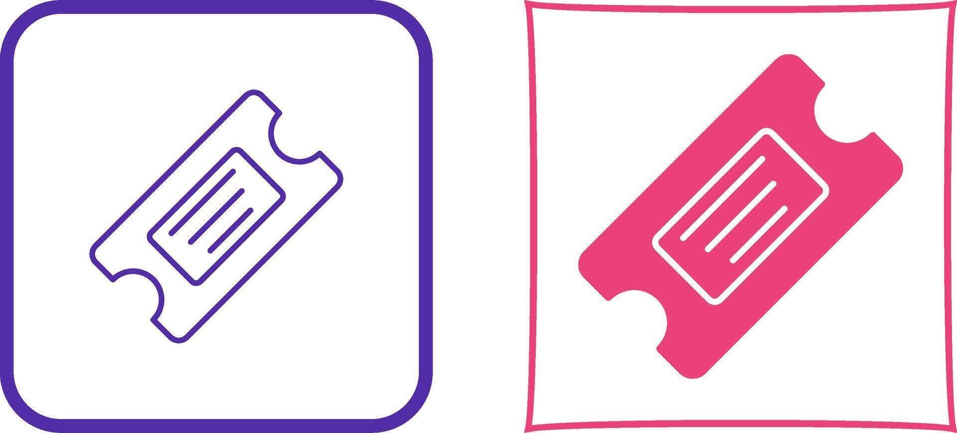 Ticket Icon Design vector